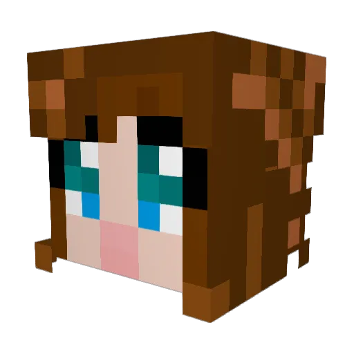 Najkel22 Minecraft avatar head, 3D render
