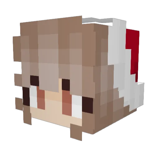 Najkyy Minecraft avatar head, 3D render