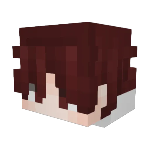 Najmizno Minecraft avatar head, 3D render