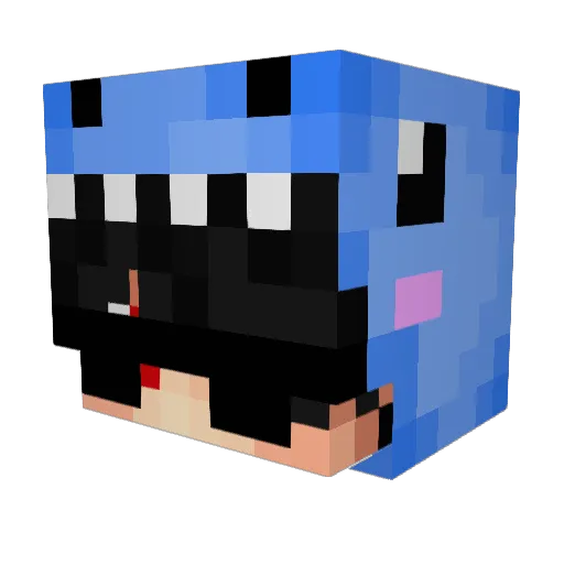Najuel Minecraft avatar head, 3D render
