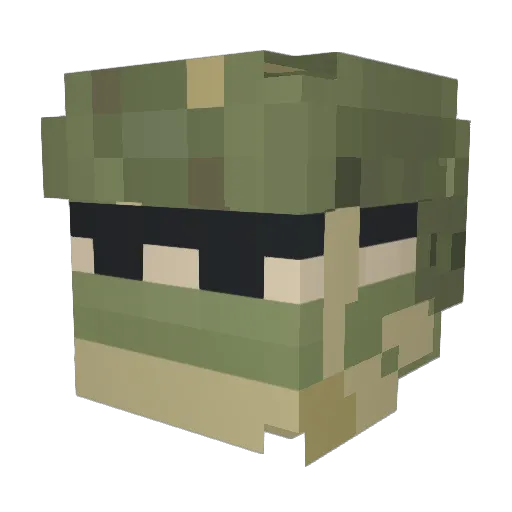 Najum420 Minecraft avatar head, 3D render