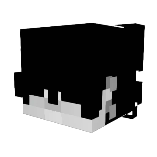 Najzar Minecraft avatar head, 3D render