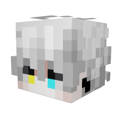 Nak3dMartin Minecraft avatar head, 3D render