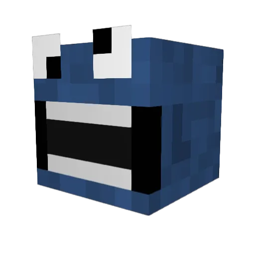 Naka19 Minecraft avatar head, 3D render
