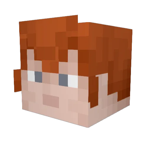 Naka_sg Minecraft avatar head, 3D render