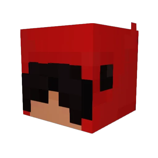 NakameKid Minecraft avatar head, 3D render