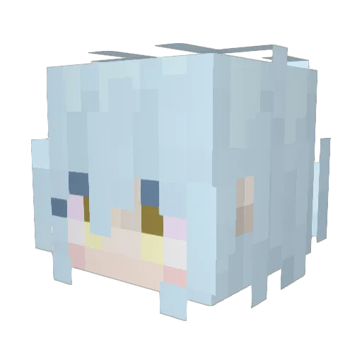 NakanoNinoSimpp Minecraft avatar head, 3D render