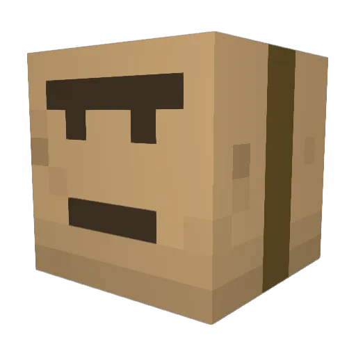 Nakarove Minecraft avatar head, 3D render