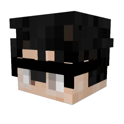 NakedCactus Minecraft avatar head, 3D render