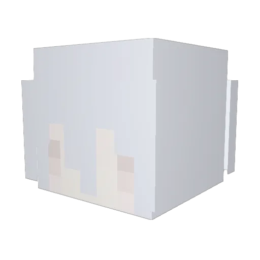 Nakkichan Minecraft avatar head, 3D render