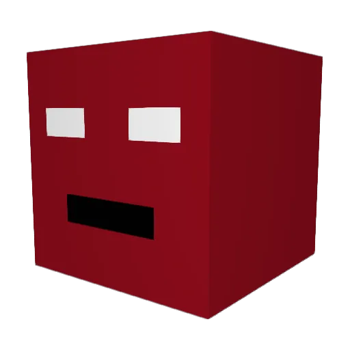 Nakkivichy Minecraft avatar head, 3D render