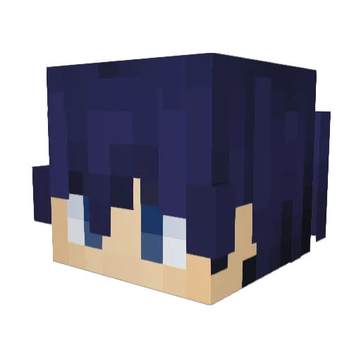 Nakkiz_ Minecraft avatar head, 3D render