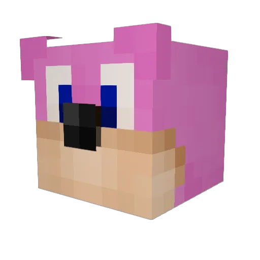 Naklonat29 Minecraft avatar head, 3D render