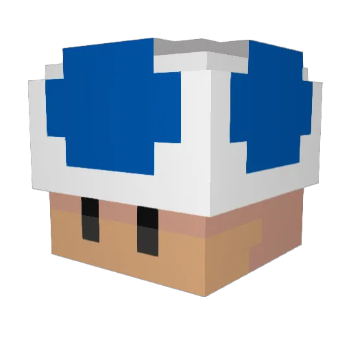 Nakoso2 Minecraft avatar head, 3D render