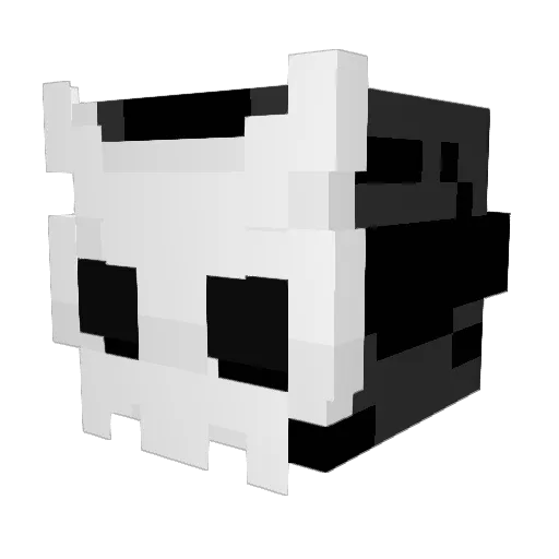 Nakyom Minecraft avatar head, 3D render