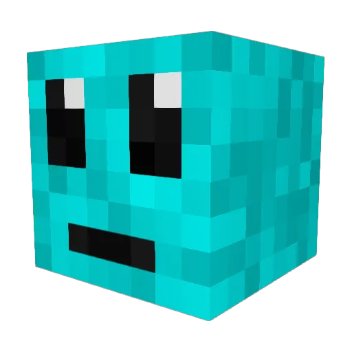 Nal1m Minecraft avatar head, 3D render