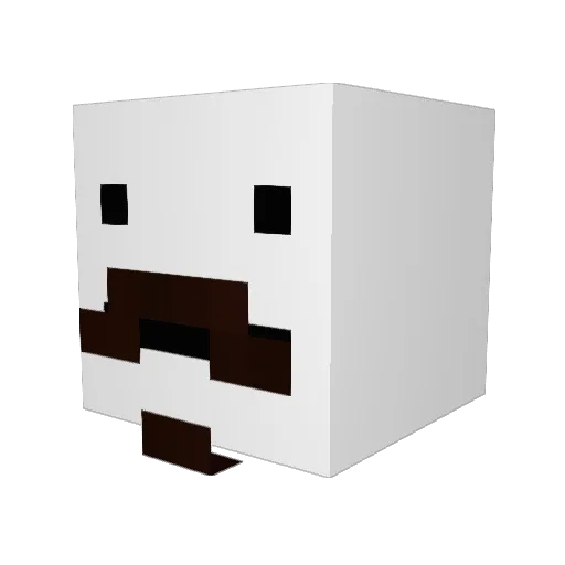 NalGod Minecraft avatar head, 3D render