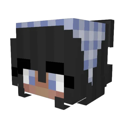 NalaHarmonica Minecraft avatar head, 3D render