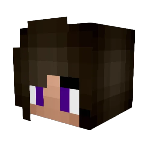 Nala_chan Minecraft avatar head, 3D render