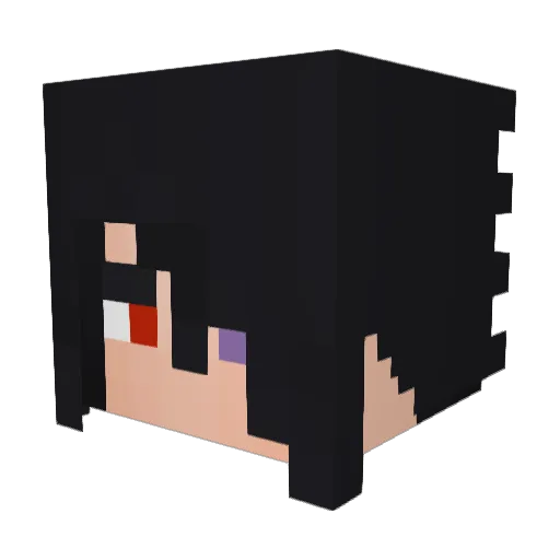 Nalapaya Minecraft avatar head, 3D render