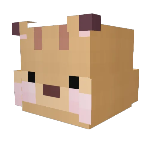 Naldaramgee Minecraft avatar head, 3D render