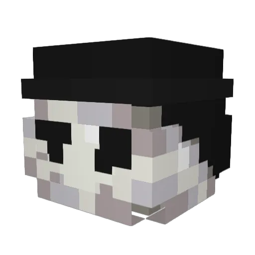 Nali191 Minecraft avatar head, 3D render