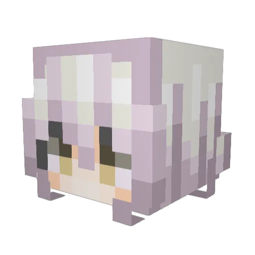 Nalius_Light7 Minecraft avatar head, 3D render