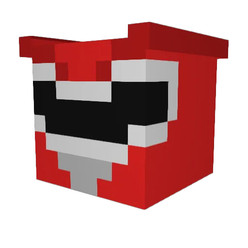 Nallebix Minecraft avatar head, 3D render
