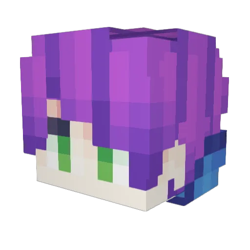 NallyZ Minecraft avatar head, 3D render