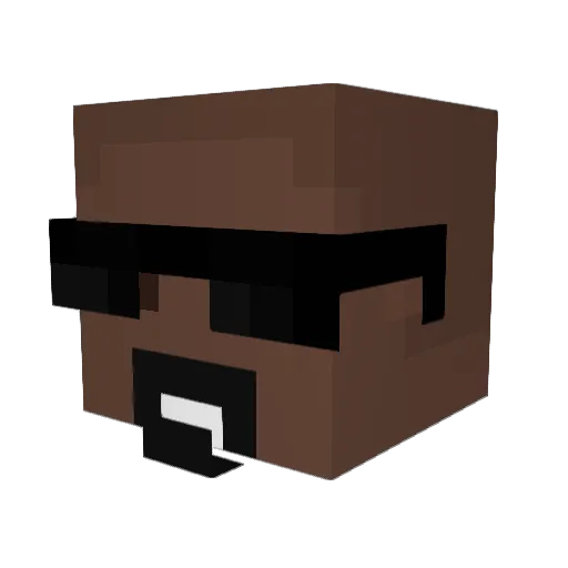 Nalokivi Minecraft avatar head, 3D render