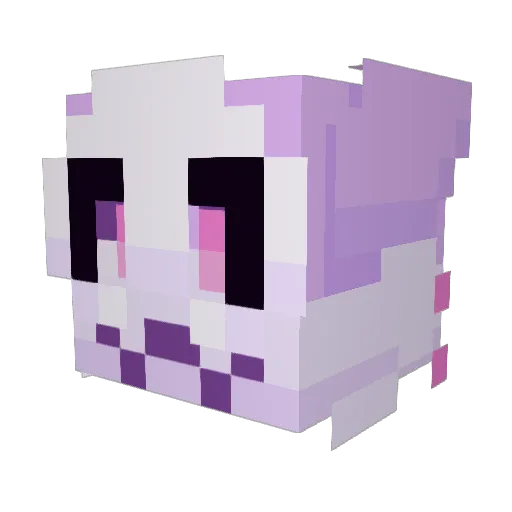 Nalower Minecraft avatar head, 3D render