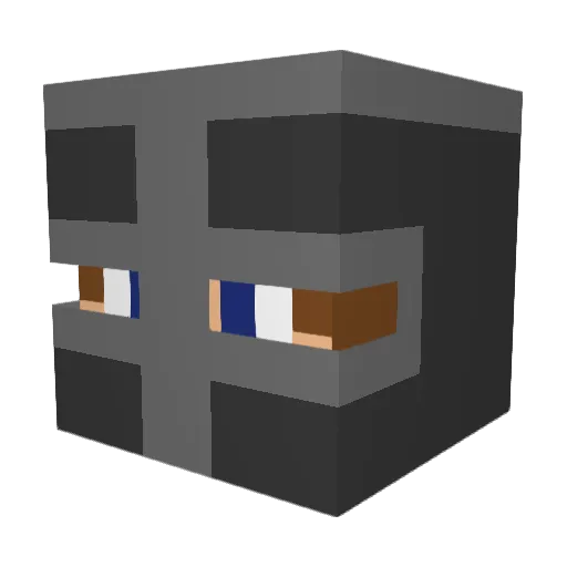 Nalsine Minecraft avatar head, 3D render