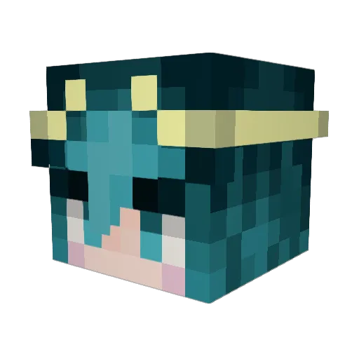 Nalthea Minecraft avatar head, 3D render