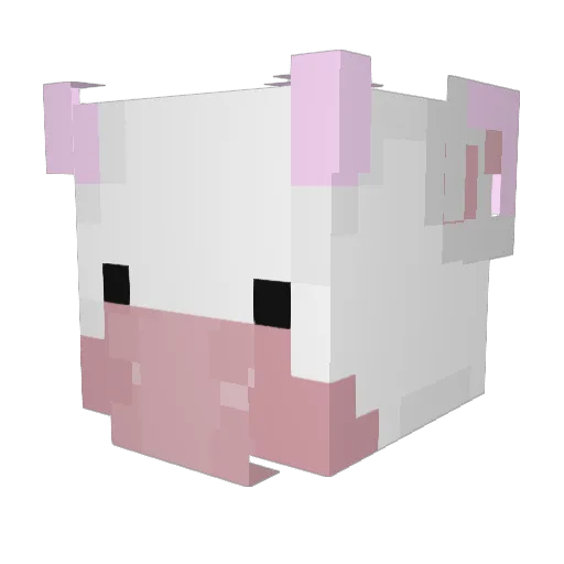 NalyV8 Minecraft avatar head, 3D render