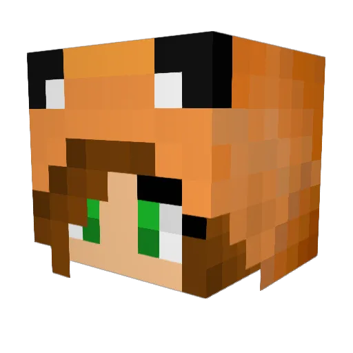 Nalya1505 Minecraft avatar head, 3D render