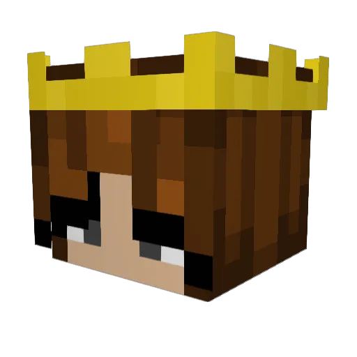 Nalyssa Minecraft avatar head, 3D render