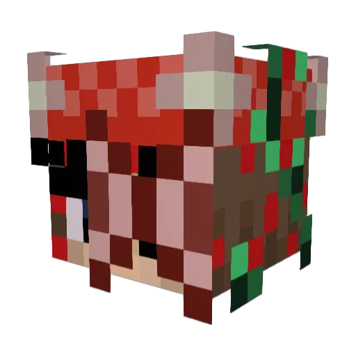 Nalyyy3 Minecraft avatar head, 3D render