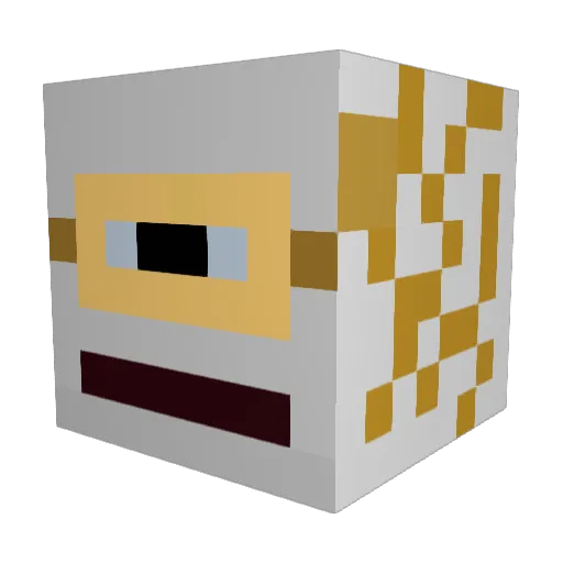 Nam012 Minecraft avatar head, 3D render