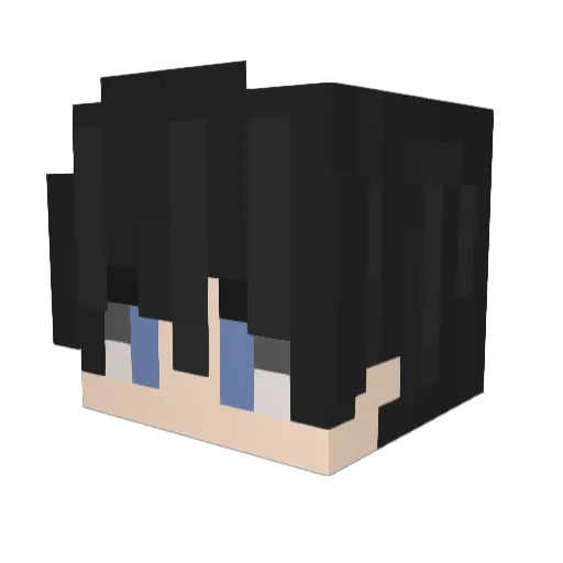 Nam3rs Minecraft avatar head, 3D render
