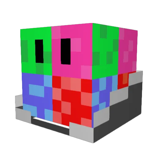 NamTuog Minecraft avatar head, 3D render