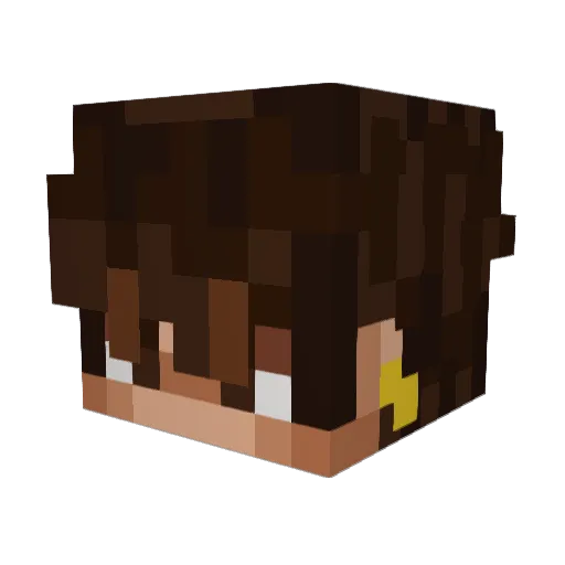 Namaiki101 Minecraft avatar head, 3D render