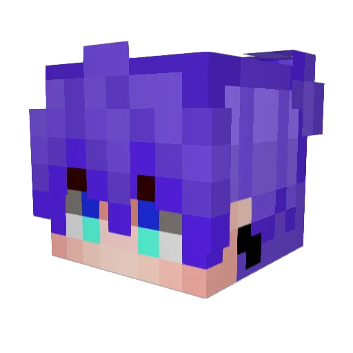NambO_05 Minecraft avatar head, 3D render