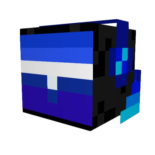 Nambu23 Minecraft avatar head, 3D render