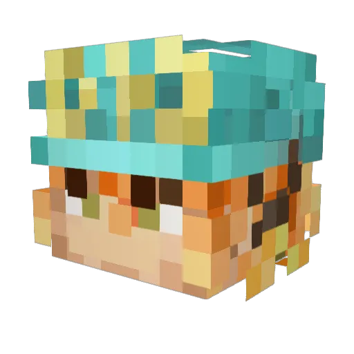 Name41016 Minecraft avatar head, 3D render