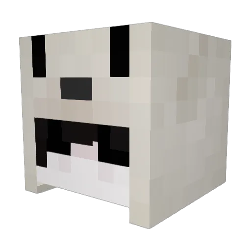 NameClover330 Minecraft avatar head, 3D render