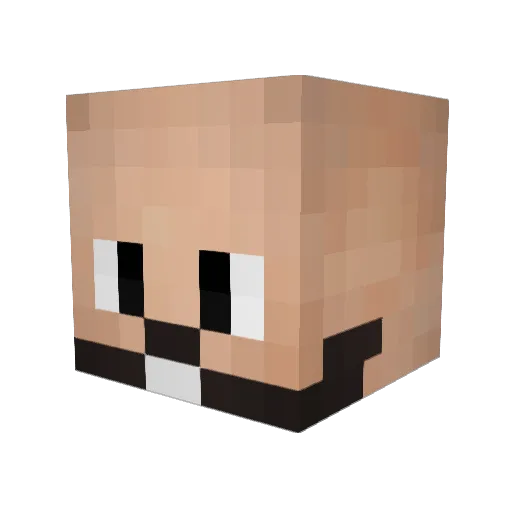 NameIsChurch Minecraft avatar head, 3D render