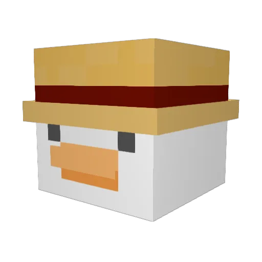 NameIsQ Minecraft avatar head, 3D render