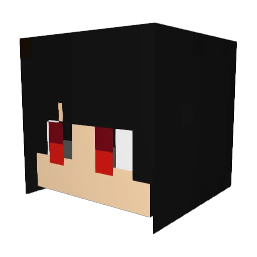 NameLess708 Minecraft avatar head, 3D render
