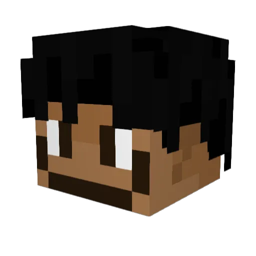 NameStuffs Minecraft avatar head, 3D render