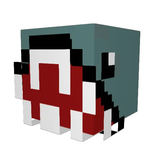 NameTaaker Minecraft avatar head, 3D render